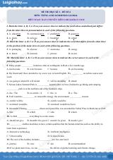Đề thi học kì 2 Tiếng Anh 10 Friends Global - Đề số 6